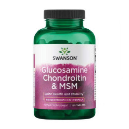Glucosamine Chondroitin & Msm - Higher Strength - 120 tabs Swanson