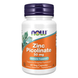 Zinc Picolinate 50 mg - 60 vcaps Now Foods