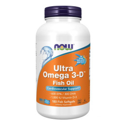 Ultra Omega 3-D™ Fish Oil - 180 Fish Softgels Now Foods