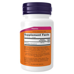 E-400 Mixed Tocopherols - 100 sgels Now Foods