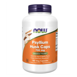 Psyllium Husk 700mg+Pectin - 180 vcaps Now Foods