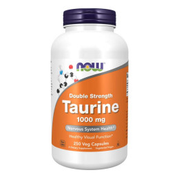 Taurine 1000mg - 250 vcaps Now Foods