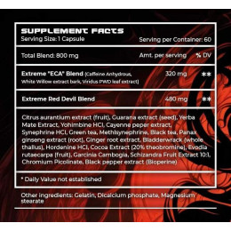 Жироспалювач Extreme Diet Supps Red Devil 60 капсул