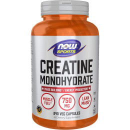 Креатин NOW Creatine Monohydrate 750 mg 240 caps NOW