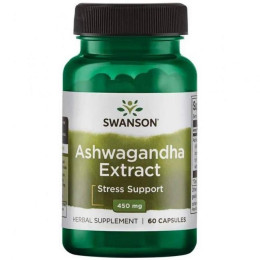 Ашваганда Swanson Ashwagandha Extract 450mg 60 Caps Swanson