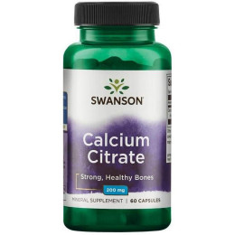 Calcium Citrate  200 mg  60 Caps Swanson