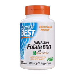 Doctor's BEST Fully Active Folate 800 mcg (60 veg caps)