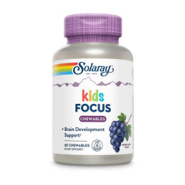 Solaray Kids Focus for Children Chewable (60 chewables, grape)