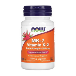 NOW MK-7 Vitamin K-2 300 mcg (60 veg caps)