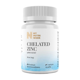 My Nutri Week Chelated Zinc 30 mg (60 caps)