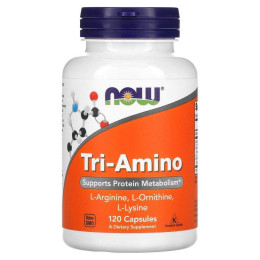 Комплекс амінокислот Now Foods (Tri-Amino) 120 капсул