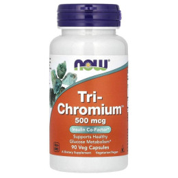Хром Now Foods (Tri-Chromium) 500 мкг 90 капсул