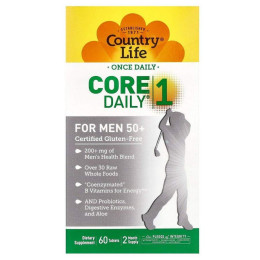 Мультивітаміни для чоловіків 50+ Country Life (Core Daily-1 For Men 50+) 60 таблеток