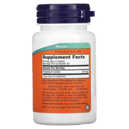 Йод Now Foods Potassium (Iodide) 30 мг 60 таблеток