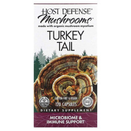 Траметес разноцветный Fungi Perfecti (Turkey Tail Host Defense) 120 капсул