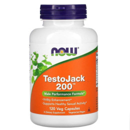 Тестостерон Now Foods (TestoJack 200) 120 растительных капсул