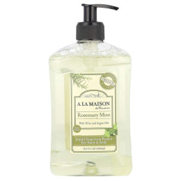 Жидкое мыло для рук и тела A La Maison de Provence (Hand and Body Liquid Soap Rosemary Mint) 500 мл розмарин и мята