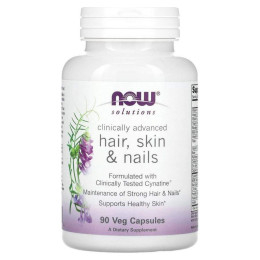 Вітаміни для шкіри волосся і нігтів Now Foods (Hair Skin & Nails) 90 капcул