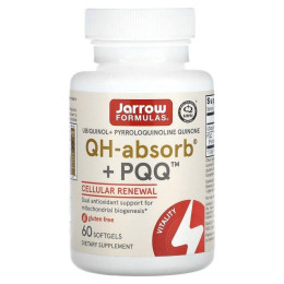 Убихинол, QH Plus PQQ, Jarrow Formulas, 60 желатиновых капсул