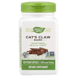 Кошачий коготь (Cat's Claw), Nature's Way, 485 мг, 100 вегетарианских капсул