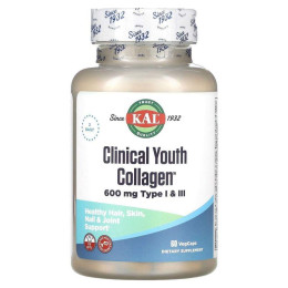 Клинический омолаживающий коллаген KAL (Clinical Youth Collagen) 600 мг 60 капсул