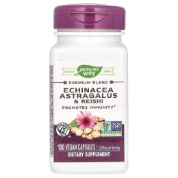 Ехінацея астрагал та рейші Nature's Way (Echinacea Astragalus & Reishi) 400 мг 100 капсул