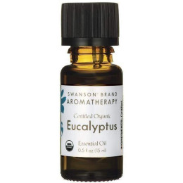 Сертифіковане органічне ефірна олія евкаліпта, Certified Organic Eucalyptus Essential Oil, Swanson, 15 мл