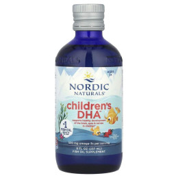 ДГК для дітей, полуниця, Nordic Naturals, 530 мг, 8 р унц (237 мл)