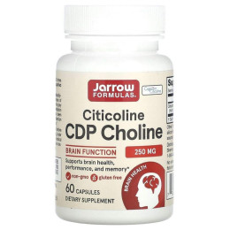Пищевая добавка для мозга Jarrow Formulas (CDP Choline) 250 мг 60 капсул