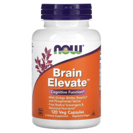 Препарат для покращення роботи мозку Now Foods (Brain Elevate) 120 вегетаріанських капсул