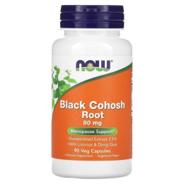 Клопогон гроновидний Now Foods (Black Cohosh Root) 90 капсул