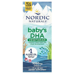Детское ДГК, рыбий жир для детей, Baby`s DHA, Nordic Naturals, 30 мл