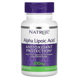 Альфа-ліпоєва кислота Natrol (Alpha Lipoic Acid) 300 мг 50 капсул