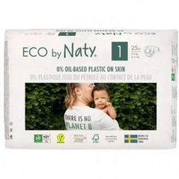 Органические подгузники Eco by Naty Размер 1 (от 2 до 5 кг) 25 шт