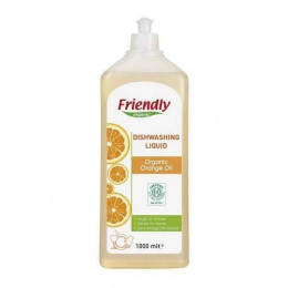 Органічний засіб для миття посуду Friendly Organic з апельсиновою олією 1000 мл
