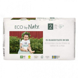 Органические подгузники Eco by Naty Размер 2 (от 3 до 6 кг) 33 шт