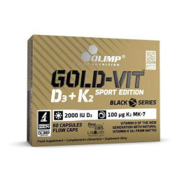 Gold-Vit D3 + K2 Sport Edition (2000 IU/100 µg) OLIMP 60 caps