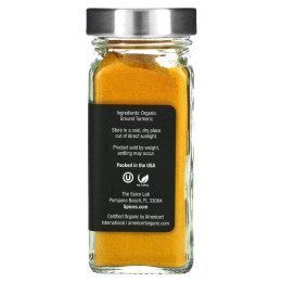 The Spice Lab, органічна мелена куркума, 56 г (2 унції)