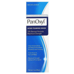PanOxyl, пінка для вмивання від акне, максимальна сила, 28 г (1 унція)
