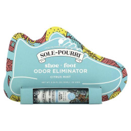 Poo-Pourri, Sole-Pourri, засіб для усунення неприємного запаху для взуття та ніг, цитрусово-м’ятна, 10 мл (0,34 рідк. унції)