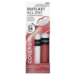 Covergirl, Outlast протягом усього дня, барвник для губ, натуральний відтінок, 960 універсальний, набір із 2 предметів