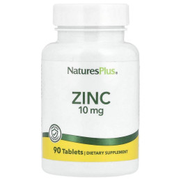 Цинк Nature's Plus (Zinc) 10 мг 90 таблеток