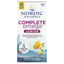 Риб'ячий жир для підлітків, Complete Omega, Nordic Naturals, лимон, 180 гелевих капсул