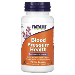 Витамины для поддержания сердечно-сосудистой системы Now Foods (Blood Pressure Health) 90 вегетарианских капсул