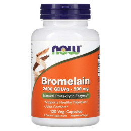 Бромелайн Now Foods (Bromelain) 500 мг 120 капсул