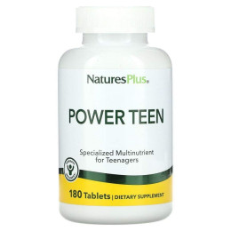 Мультивітаміни для підлітків Nature's Plus (Power Teen) 180 таблеток