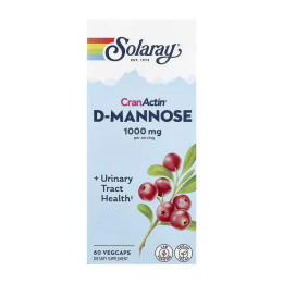 CranActin D-Mannose 1000mg - 60 vcaps Solaray