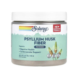 Psyllium Husk Fiber Powder - 175g Unflavored Solaray