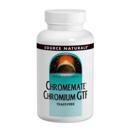 ChromeMate® Chromium GTF 200mcg Yeast Free - 120 tabs Source Naturals