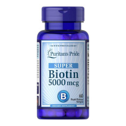 Biotin 5000 mcg - 60 softgels Puritans Pride